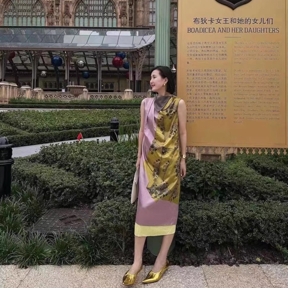 Dries van Noten｜SILK DRESS